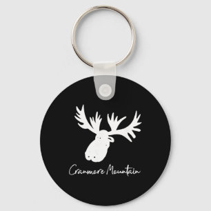 Cranmore Mountain New Hampshire Moose Antlers Ski Keychain