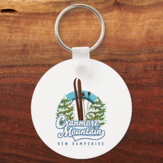 Cranmore Mountain New Hampshire Ski logo Keychain