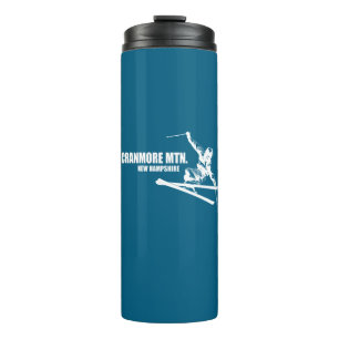 Cranmore Mountain Resort New Hampshire Skier Thermal Tumbler