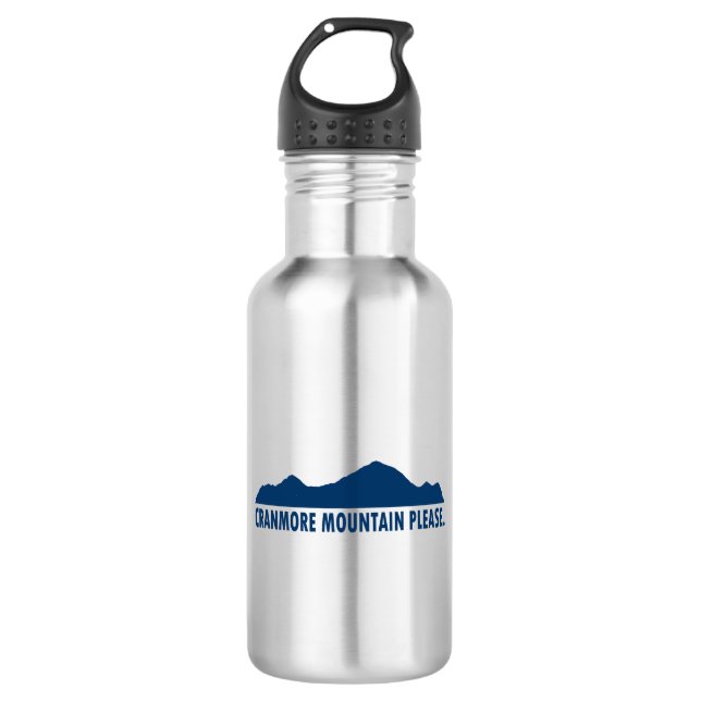Cranmore Mountain Resort Please Stainless Steel Water Bottle (Front)