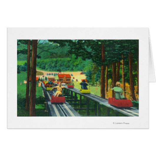 Cranmore Mountain Ski-Mobile in Summertime Cards (Front Horizontal)