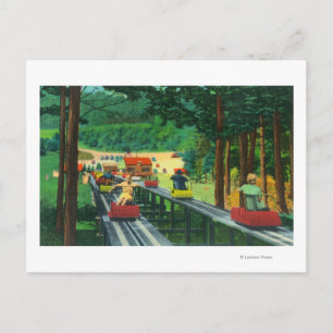 Cranmore Mountain Ski-Mobile in Summertime Postcard