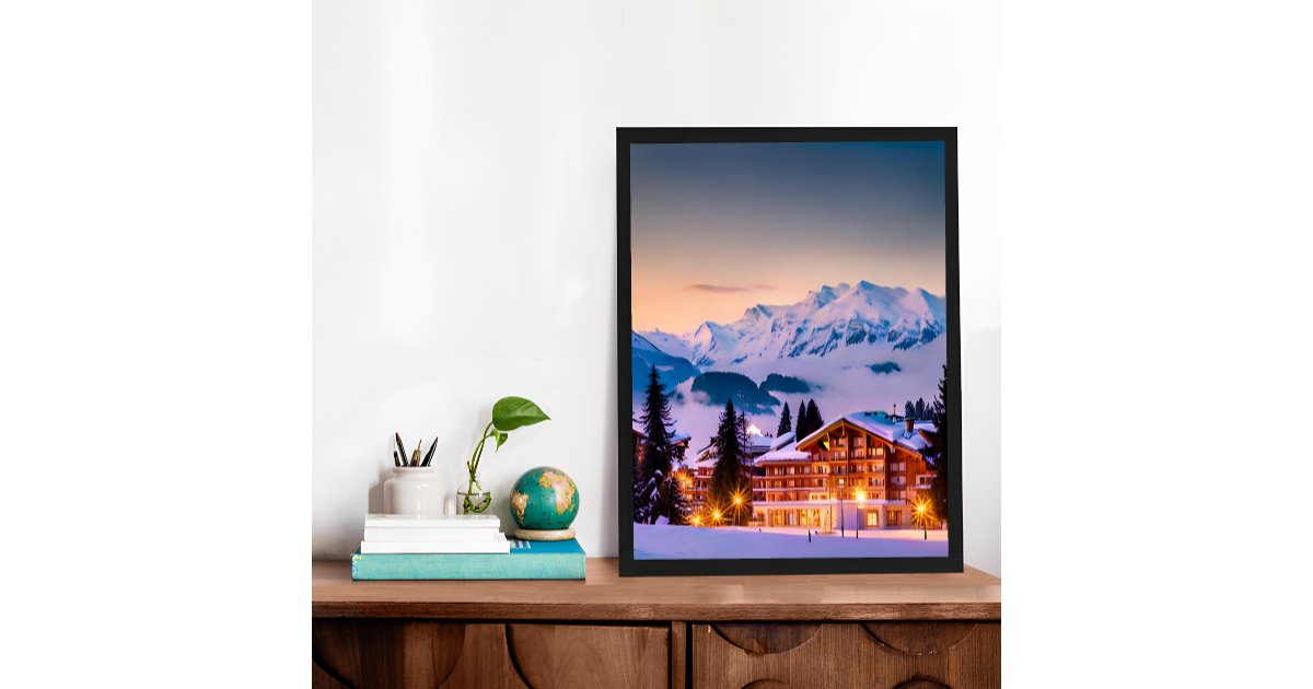 Crans Montana Switzerland Photo Poster | Zazzle