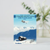 crans-montana Switzerland ski poster (Standing Front)