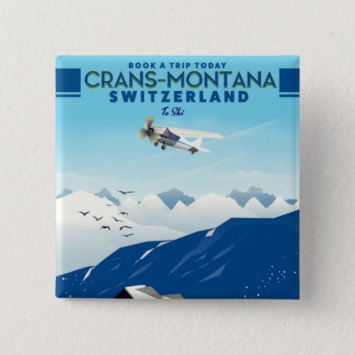 crans_montana Switzerland ski poster Button