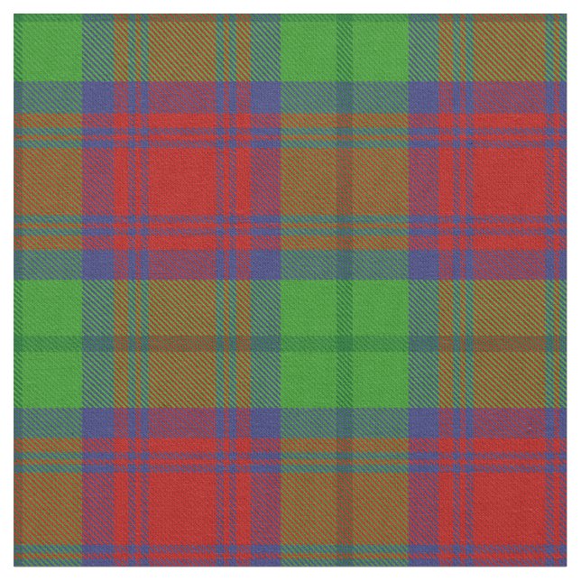 Cranston Clan Dress Tartan Fabric (Close Up)