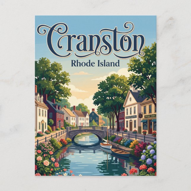 Cranston, Rhode Island Postcard (Front)