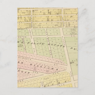 Cranston, RI Map Postcard