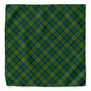 Cranstoun tartan green blue plaid bandana