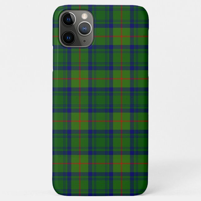 Cranstoun tartan green blue plaid Case-Mate iPhone case (Back)