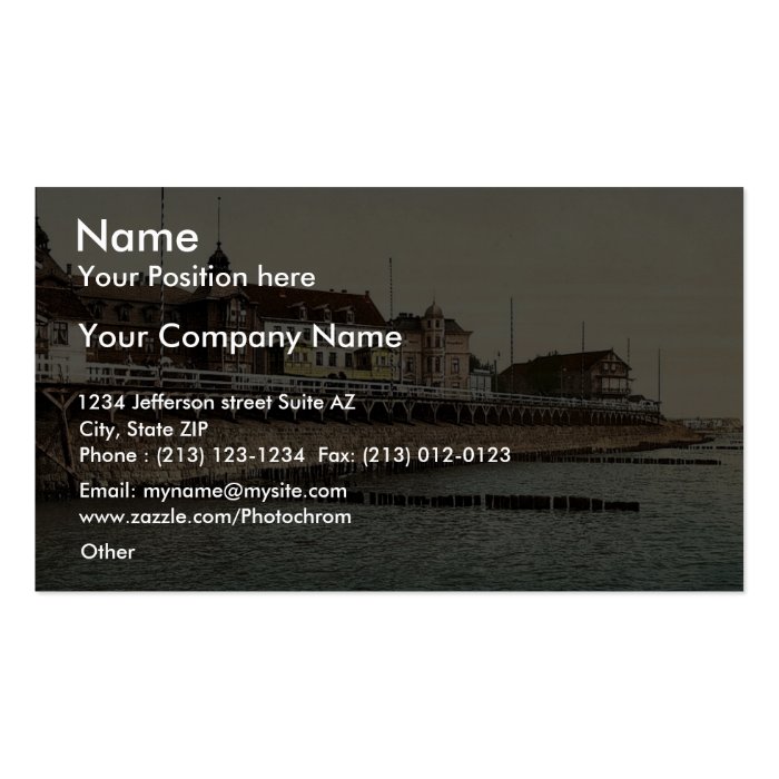 Cranz, near Konigsberg, East Prussia, Germany (i.e Business Card Templates