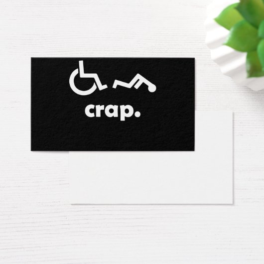 Crap Handicap Funny Wheelchair Tee Disabled Rude O (Desk)