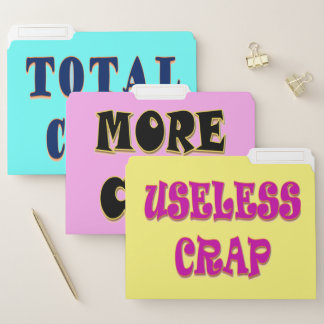 CRAP Set of File Folders