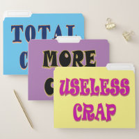 CRAP Set of File Folders