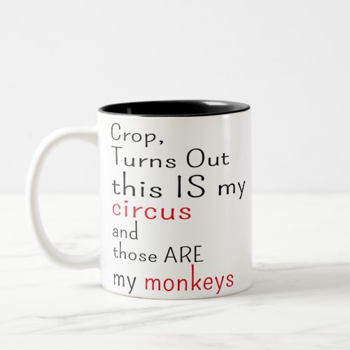 crap turns out this is my circus and those are my  Two_Tone coffee mug