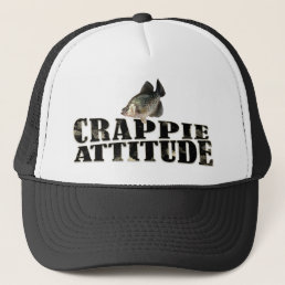 Crappie Attitude Funny Fishing Trucker Hat