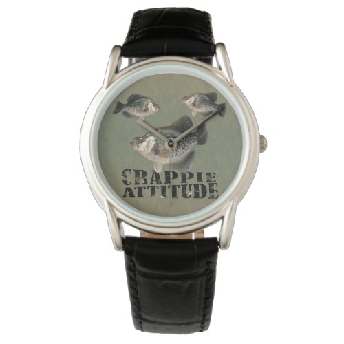 Crappie Attitude Funny Fishing Watch