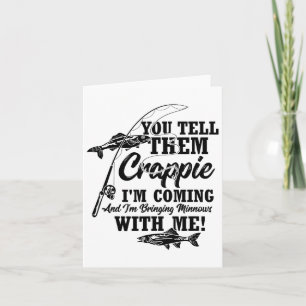 Crappie Fishing Angler Card