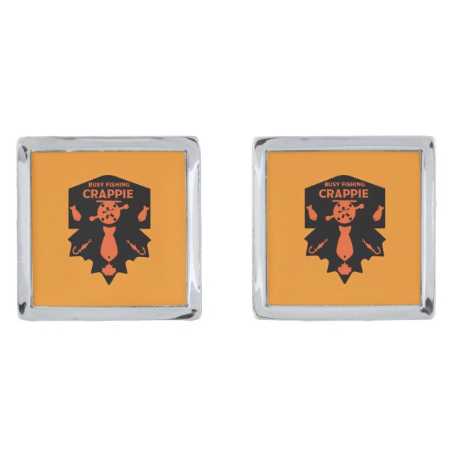 Crappie Fishing Canada Cufflinks (Front)