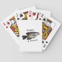 crappie fishing fillet and release playing cards