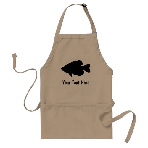 Crappie Fishing template Adult Apron