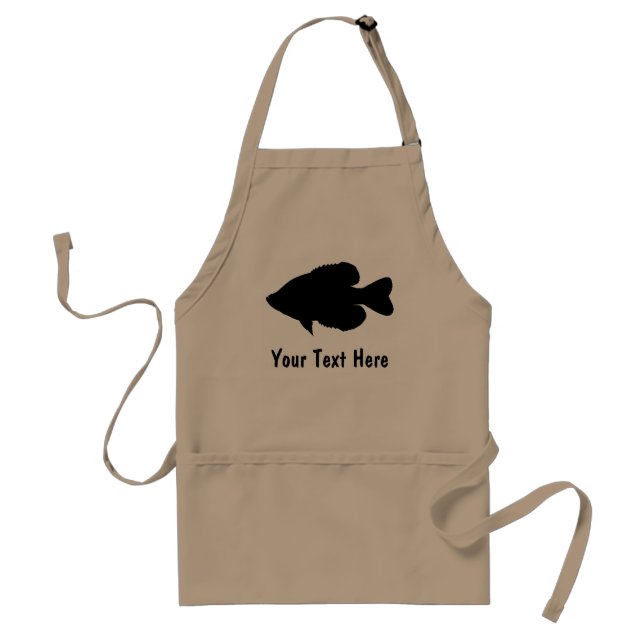 Crappie Fishing template Adult Apron (Front)