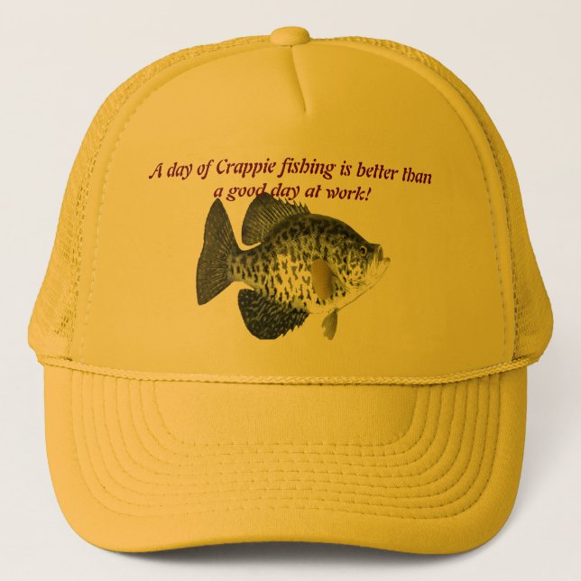 Crappie fishing trucker hat (Front)
