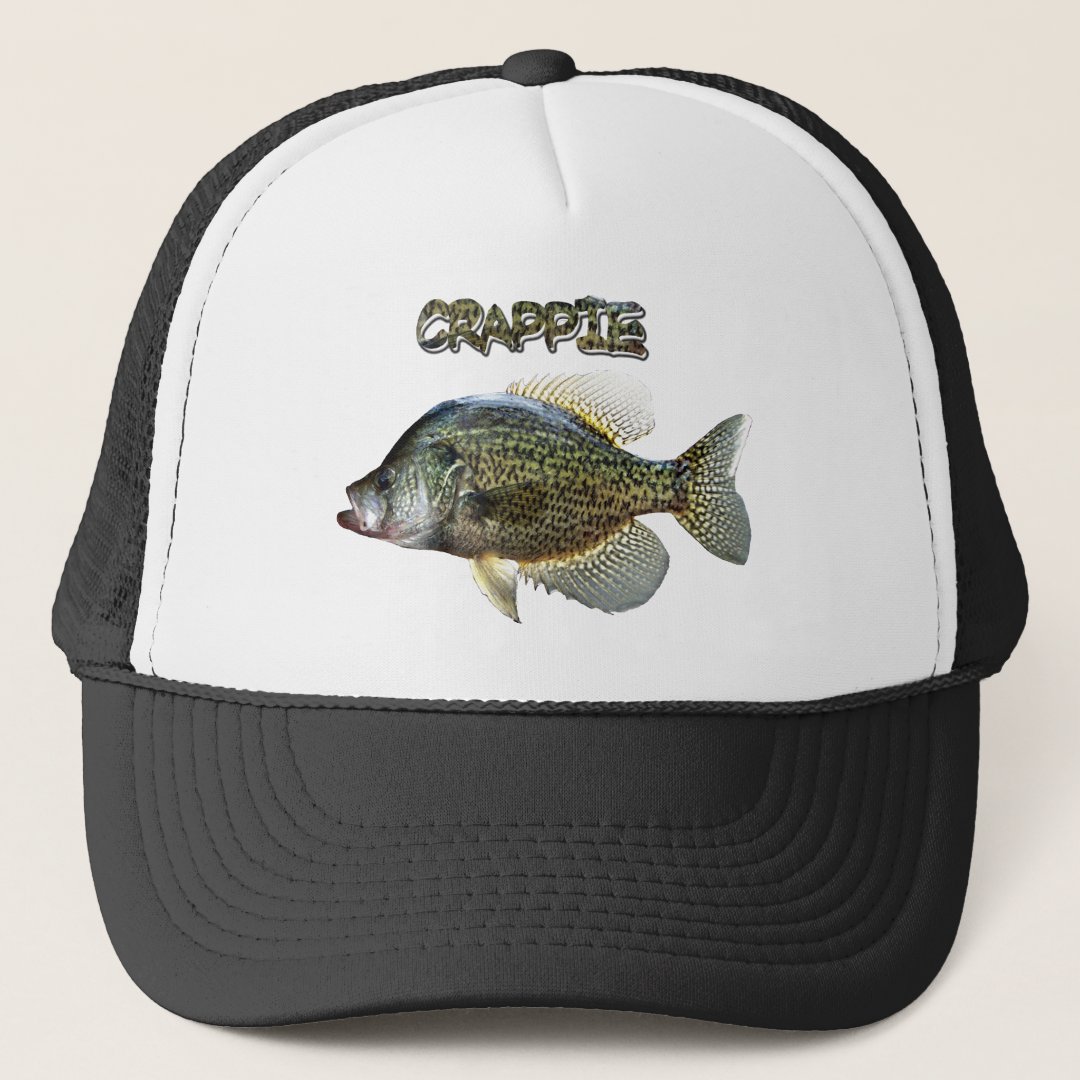 Crappie fishing trucker hat Zazzle