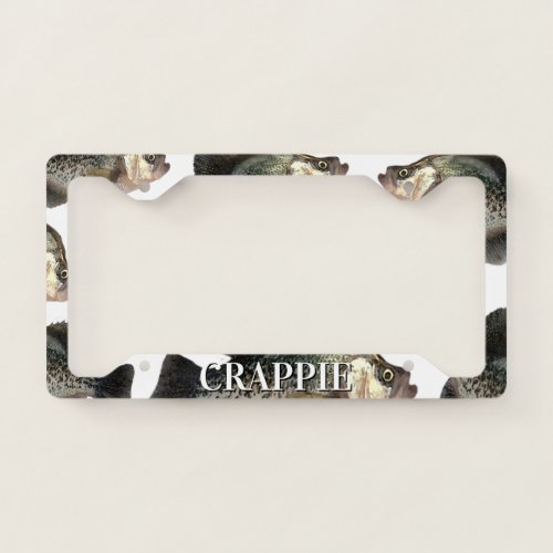 Crappie License Plate Frame
