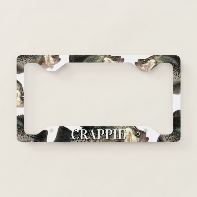 Crappie License Plate Frame (Front)