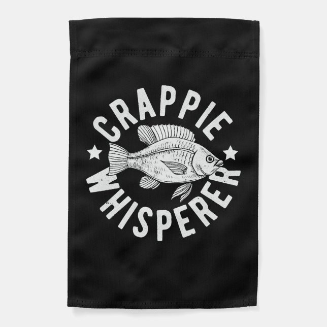 Crappie Whisperer - Fish Garden Flag (Front)