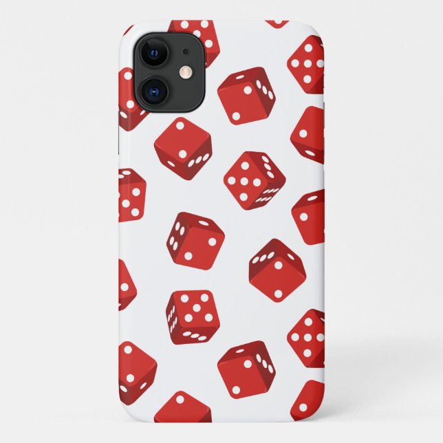Craps Player Red Dice Case-Mate iPhone Case (Back)