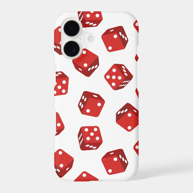 Craps Player Red Dice Iphone Case (Back)