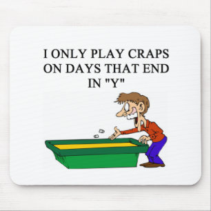 craps shooter casino gambler mouse pad
