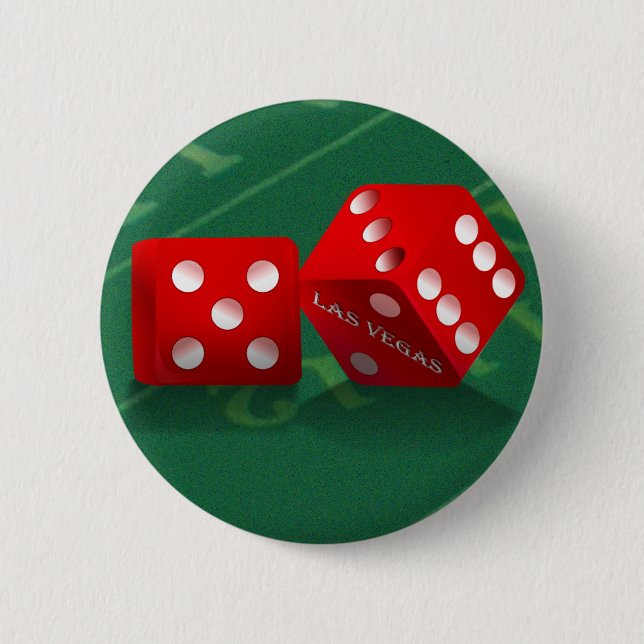 Craps Table With Las Vegas Dice Button (Front)