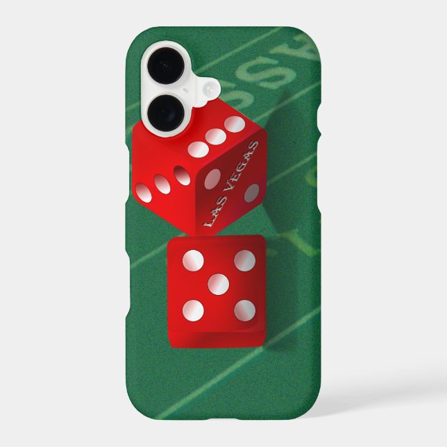 Craps Table With Las Vegas Dice Case-Mate iPhone Case (Back)