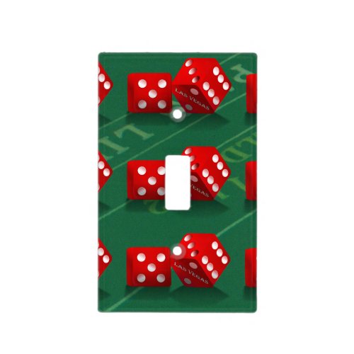Craps Table With Las Vegas Dice Light Switch Cover