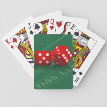 Craps Table With Las Vegas Dice Playing Cards by LasVegasIcons at Zazzle