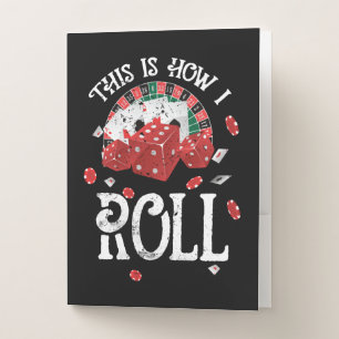 Craps This Is How I Roll Pocket Folder