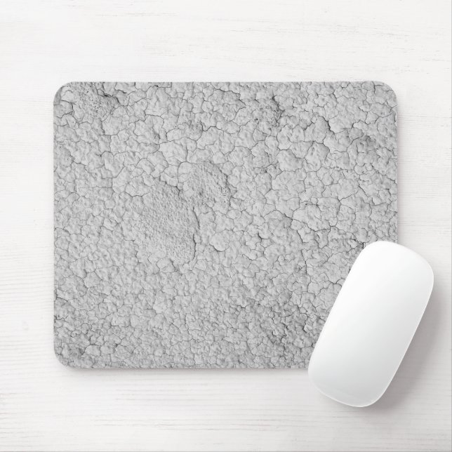 Craquelure Gray Mouse Pad (With Mouse)