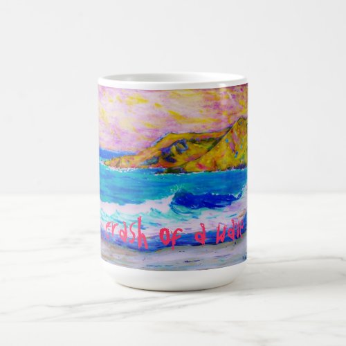 crash of a wave coffee mug