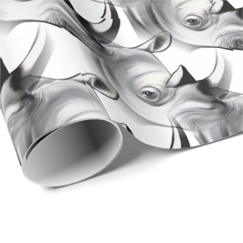 Crash of Rhinos Wrapping Paper