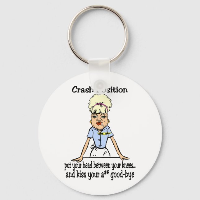 Crash Position Keychain (Front)