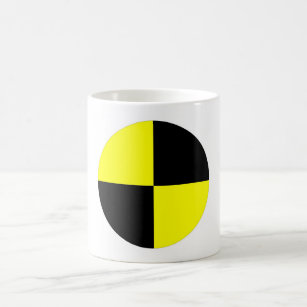 crash test dummies symbol sign car accident coffee mug