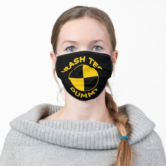 Crash Test Dummy Adult Cloth Face Mask (Worn)