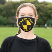 Crash Test Dummy Adult Cloth Face Mask (Outside)