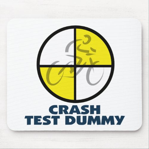 CRASH TEST DUMMY _ bike Mouse Pad