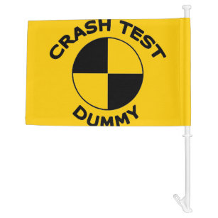 Crash Test Dummy Car Flag