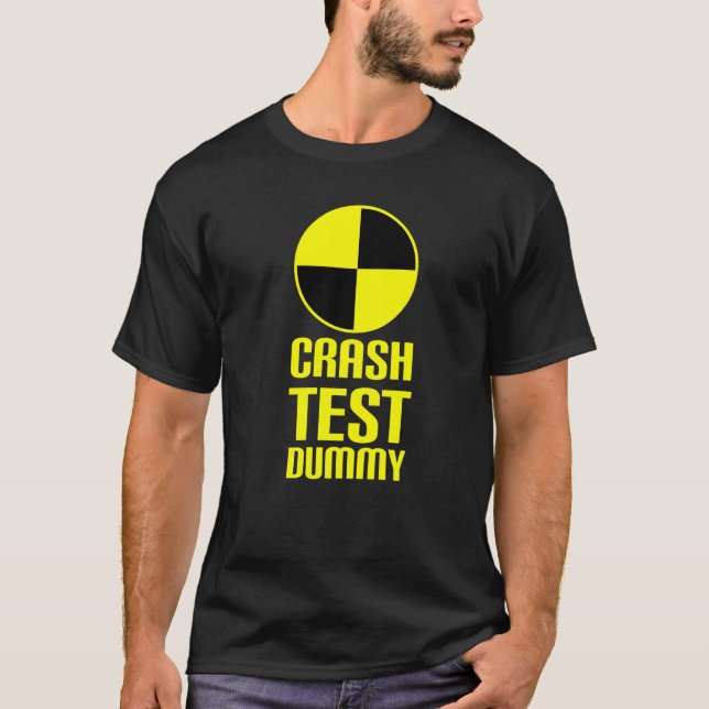 Crash Test Dummy Last Minute Costume Halloween T-Shirt (Front)
