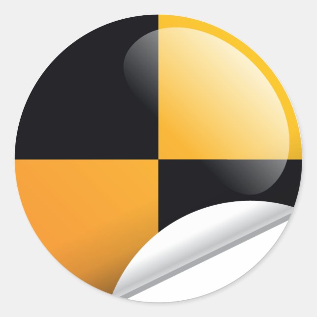 Crash Test Mark Classic Round Sticker (Front)